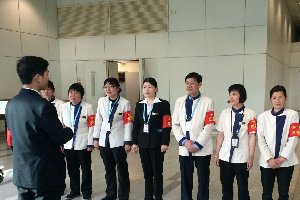 广厦物业机场分公司“护航G20”平安志愿者安保启动仪式
